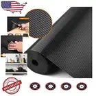 Black Non-Adhesive Shelf Liners - Waterproof & Stain Resistant 236.2"L x 23.6"W