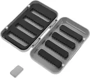BESPORTBLE Fishing Tackle Organizer Small Plastic Storage Box for Lures Hooks Portable Two Fishing Gear Holder for Freshwater Travel Use