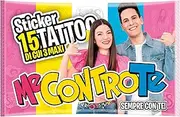 Me Contro Te 15 Tattoo Stickers Including 3 Maxi - 1 Bag Temporary Tattoos for Boys and Girls Original for Him and Sofi