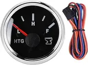 Holding Tank Level Gauge, 52mm / 2in Marine Boat RV Sewage Water Holding Tank Level Gauge HTG Meter 0-190 Ohms 9-32V(Black)