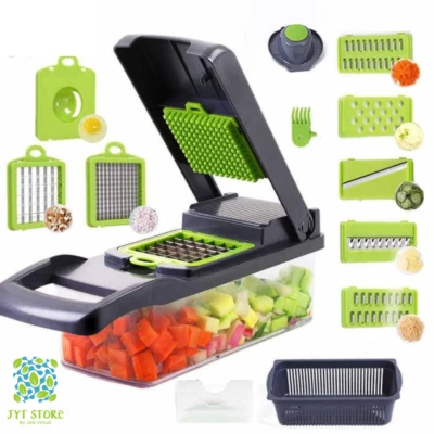 JYT - Vegetable Chopper and Slicer Mandoline Cutter and Chopper 12 in 1