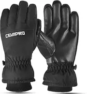 [Cevapro] Ski Gloves for Kids Winter Warm Gloves Non-Slip Breathable Gloves Waterproof Snow Gloves Skiing Snowboarding Snowball Fight