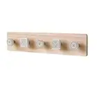 Wall Mounted Coat Rack,Entryway Hanging Coat Rack,Wood Coat Rack with 59744
