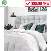 Casa Decor Silk Touch Quilt 360GSM King White Bed Sheet Duvet Doona Comforter