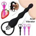 Powerful Anal Beads Vibrator Butt Plug Dildo Prostate Massager Sex Toy For Adult