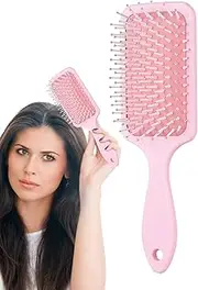 Paddle Brush for Blow Drying | Wet Paddle Brush - Soft Flexible Bristles Scalp Massage Comb for Women Men Thick Curly Long Short Wet Dry Hair