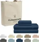 100% Egyptian Cotton Sheets Full Size, 4 Pcs Luxury Bedding Set, 1000 Thread Cou