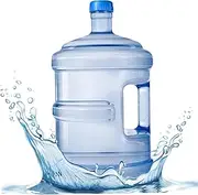 Gallon Water Dispenser, 5L BPA-Free Thick Plastic Camping Water Container with Handle, Portable Waters Storage Jugs, Large Drinking Bottles for Camping Hiking Travel
