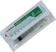 Elimedical Veterinary Syringe Without Needle, Luer Lock, 6cc/ml, 100pcs/box, 05LT