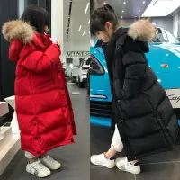 在飛比找蝦皮購物優惠-女童羽絨外套❤️女童羽絨服中長版新版洋氣兒童長版寬鬆韓版男童