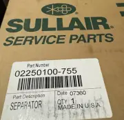 02250100-755 Separator OEM Sullair Brand New unopened Box