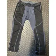 Tesla Gear Base Layer Pant Tights Size LARGE Black Stretch Compression Active