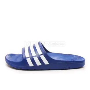 Adidas Duramo Slide [G14309 男女 運動 涼鞋 拖鞋 休閒 舒適 輕量 藍 白 愛迪達