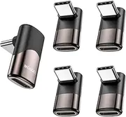 MOGOOD 90 Degree Adapter, C Male to C Female USB C Extender Adapter Type-C Data Transmission PD100W fastcharging and 8K@60Hz Video Pass Through，for steam Deck Accessories and More Type C Devices