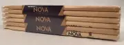 12-Pr BRICK VIC FIRTH® Nova 5B Nylon Tip DRUM STICKS N5BN Hickory Bulk NEW