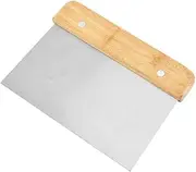 Awlfim Dough Cutter and Scraper Tool Kitchen - Stainless Steel Pizza Cutter Pastry Scraper for Baking Cake Decorating Bench Scraper - Pizza Dough Cutter with Measuring Scale Large Cake Cutter