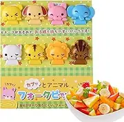 Animal Food Picks for Kids - Cartoon Small Forks for Appetizer,Appetizer Forks, Cocktail Salad Fruit Forks - Decorations Set for Baby Showers and Kids Parties Zagaro