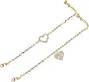 [Tummy Tub] Bracelets,Bracelet Jewellery,Anklet String Charm,Tibetan Bracelet Anklets Women's Girls Style Chains Beach Anklets Jewellery Anklets Adjustable Size Leather Bracelet for Men (Color : Gold)