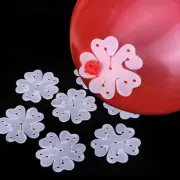 50 Pieces Flower Shaped Balloon Clip Holder, Plum Shaped Balloon Clip Kit, Arche