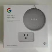 Google Nest Mini with GE Smart Plug (2nd Generation), White