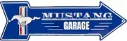 Ford Mustang Garage Arrow Sign fox shelby mach1 tin metal sign new
