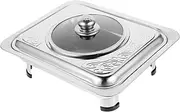 UTHCLO Rectangular Plate Sealing Lid Serving Platter for Divided Serving Dish Lid