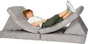 Huddle Kids Foam Modular Play Couch, Gray