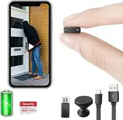 【Free 64G】 Smallest Wireless WiFi HD4K Camera, Battery Spy Camera,Baby Monitor Nanny Cam with Video Recording Live Feed Night Vision,Motion Detection,Cloud Storage for Security with iOS Android APP