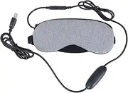 FOYTOKI USB Steam Eye Mask Unisex Hot Cold Eye Relief Blindfold for Sleep Home Travel Automatic Timer Grey No Fragrance Uses