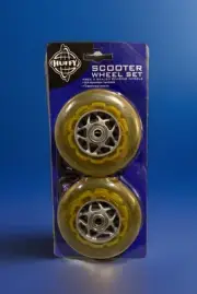 NEW Huffy Scooter Official Wheel Set Yellow Vintage ABEC 5 Sealed Bearing RARE