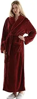 [Oksun] Dressing Gown Women Full Length Robe Plus Size Fleece Winter Warm Bathrobe