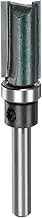 uxcell Pattern Flush Trim Router Bit 1/4" Shank 1" Cutting Length 1/2" Cutting Dia with Top Bearings Straight Precise Cutting Woodworking Milling Cutter Tool for Edge Trimming