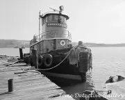 Tugboat at Pier 5, New London, Connecticut - Vintage Photo Print