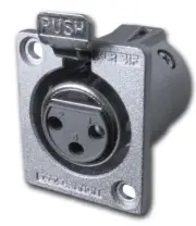 ITT CANNON XLR-3-31-F77 XLR 3 Pole Female Panel Mount Connector - 2075