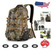 Lightweight 600D Waterproof Camo Hunting Backpack for Men - 35L with Bow Holder