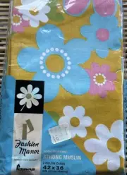 JC Penny Fashion Manor Cotton 42 X 36 Pillowcases NEWFunky Retro Groovy SEE PIC