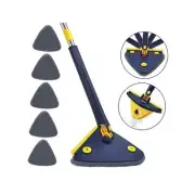 360° Rotatable Adjustable Cleaning Mop, Improved New Triangle Cleaning Mop