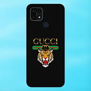 手機殼 Oppo A15、A15s 黑色表圈 Gucci 品牌時尚