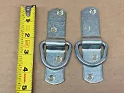 Set Of 2 ~ D Ring Tie-Down Strap Anchor Truck Trailer ~ NEW