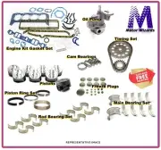 Chevy GM Buick Olds 305 Engine Kit Pistons + Rings Main + Rod Bearings Oil Pump