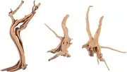 ibasenice 3pcs Natural Driftwood Decor for Fish Tank Lifelike Tree Root Ornament for Aquariums Reptile Branches Stable Design for Aquarium Landscape and Decoration Random Style