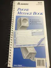 New Avery 50-076 Phone Message Memo Book Carbonless Duplicates 400 Msgs