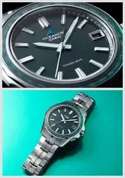 Casio Oceanus Manta OCW-S400-3AJF Titanium Radio Solar Watch Green Silver New JP