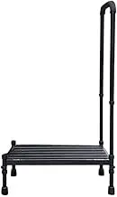 ATATQH RV Steps with Handrail, Stable Platform for Campers Trailers, Anti-Slip Compact Design, Easy Install Outdoor Stairs, Heavy Duty Step Stool