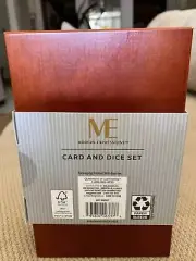 MODERN EXPRESSIONS :Card & Dice Set In A Nice Woode Box Great Family Games