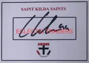Callum Wilkie SIGNED St Kilda Saints Card. AFL Football. CONSECUTIVE GAME RECORD
