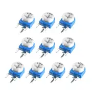 10Pcs Trimmer Potentiometer 100K Ohm Adjustment Horizontal Variable Resistor