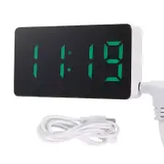 Desk Alarm Clock Digital LED Temperature USB Bedside Table Travel Clocks5378