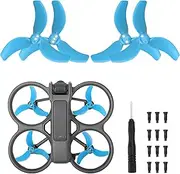 SYACHI Avata 2 Propellers, 4 Pieces Propeller Protective Case for Avata 2 with Spare Part Screws Tool Propeller Replacement, Stealth Propeller Compatible with DJI Avata 2 - Blue