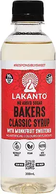Lakanto Monkfruit No Sugar Added Baker'S Classic Syrup 300Ml